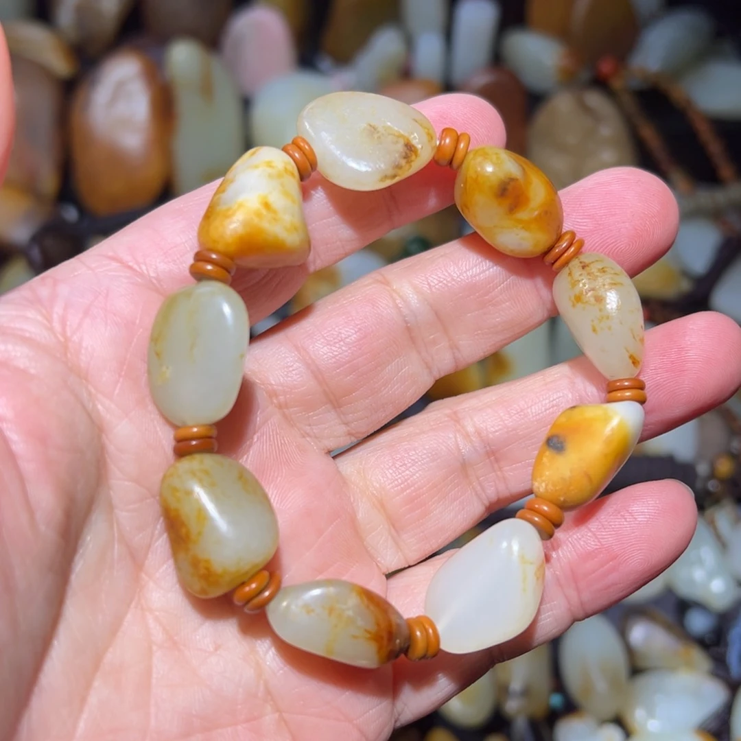 和田玉手串未镶嵌