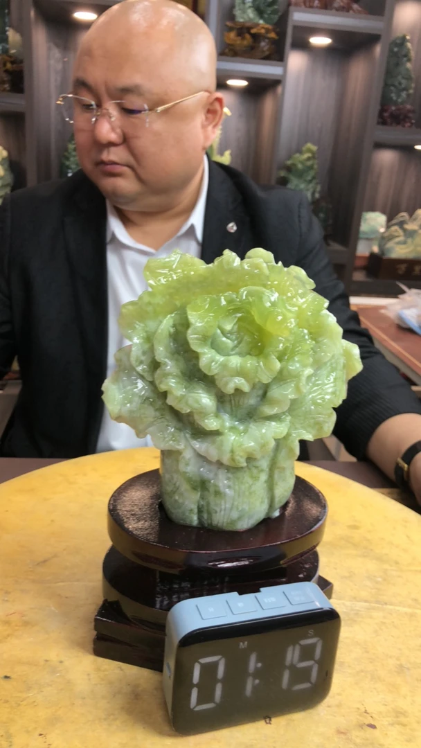 蛇纹石玉（覆膜）摆件原创作品。