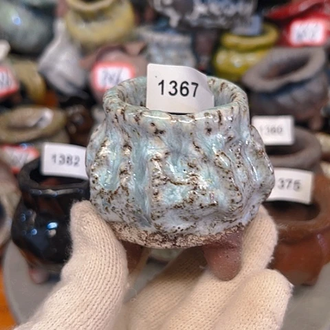 丑***哥粗陶花盆手工花盆制作