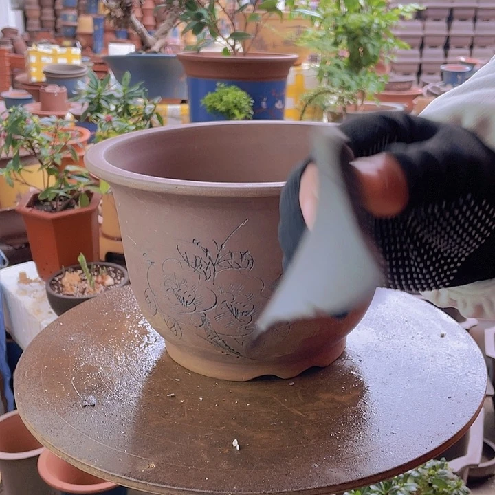 紫砂宜兴紫砂平角金钟30