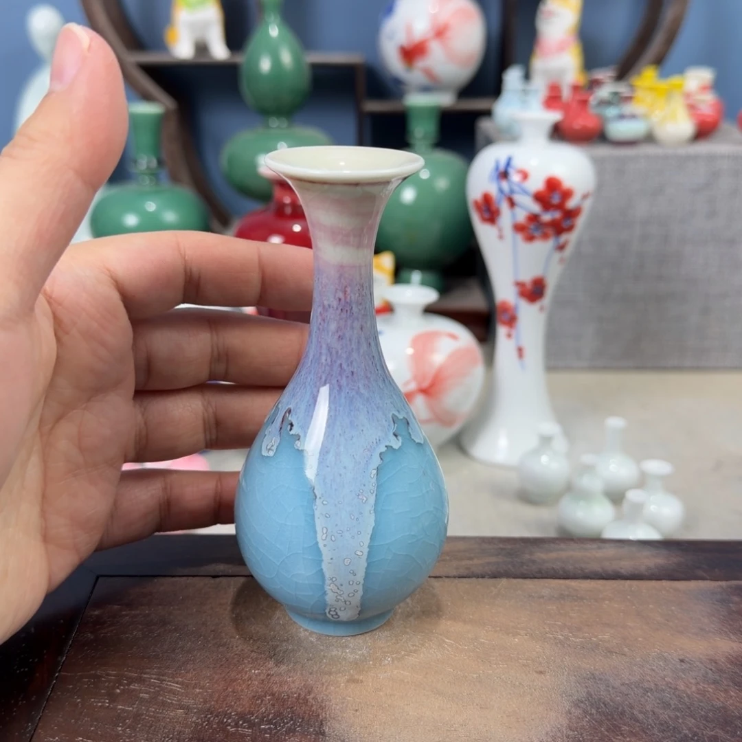 陶瓷手工小花器摆件