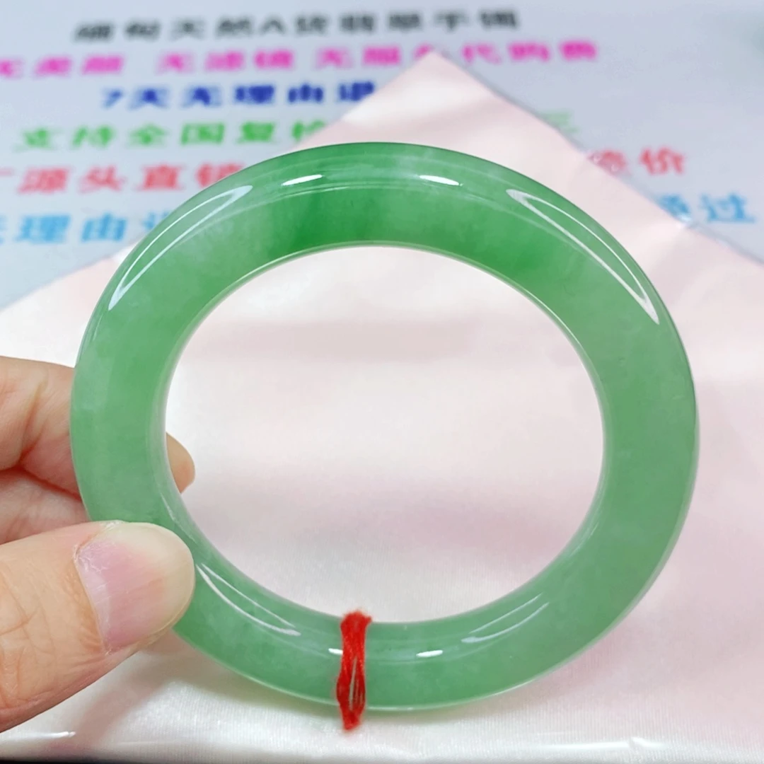 未镶嵌手镯翡翠喜****光54.5圈口圆条-新货力推