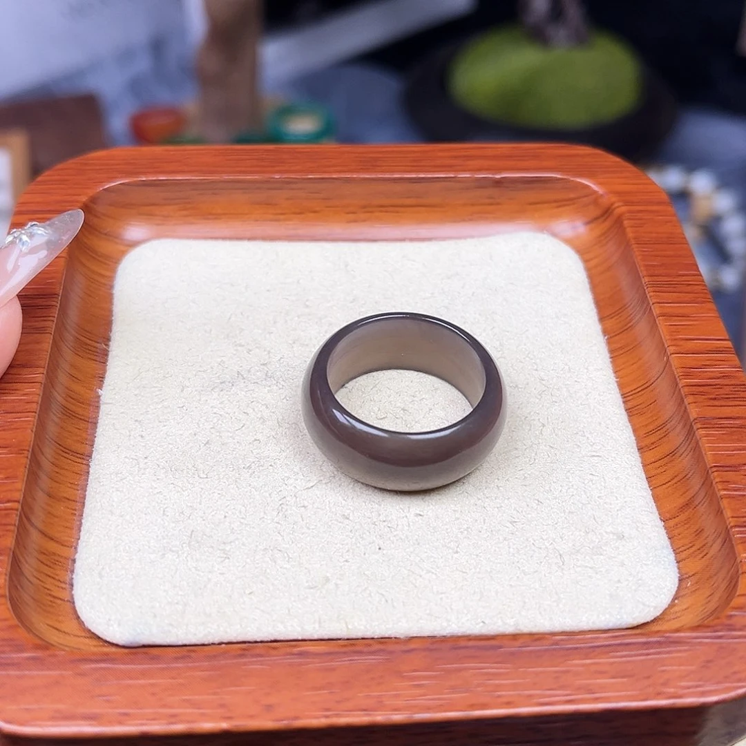 月***半和田玉戒指未镶嵌23号