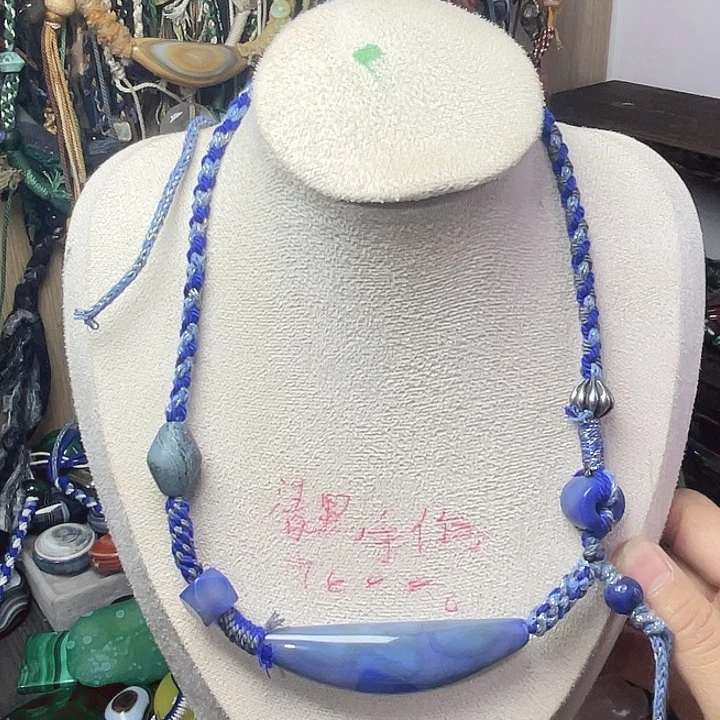 布艺非金属布艺非金属蓝色牛角