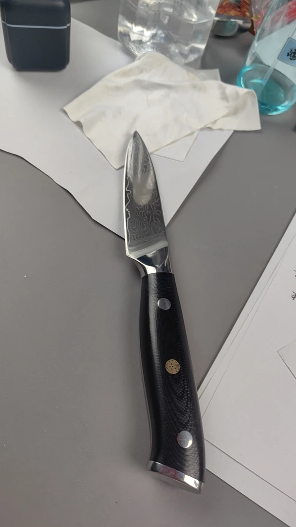 67层大马士革水果刀G10手柄