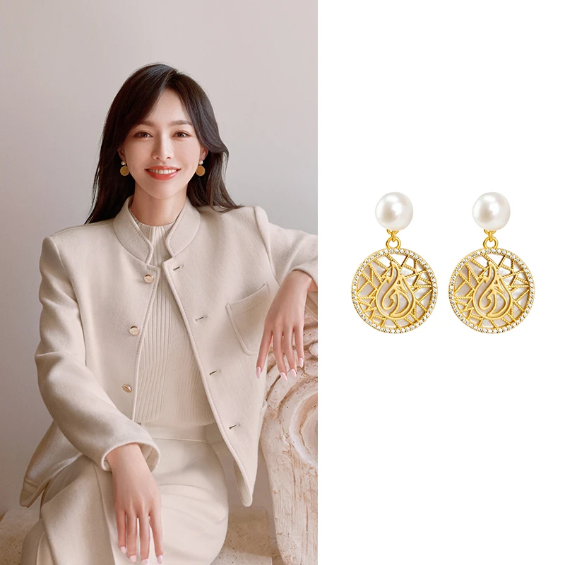 黄铜仿珍珠耳饰 EP YAYING雅莹 设计感珍珠耳钉 25新品ZI03A