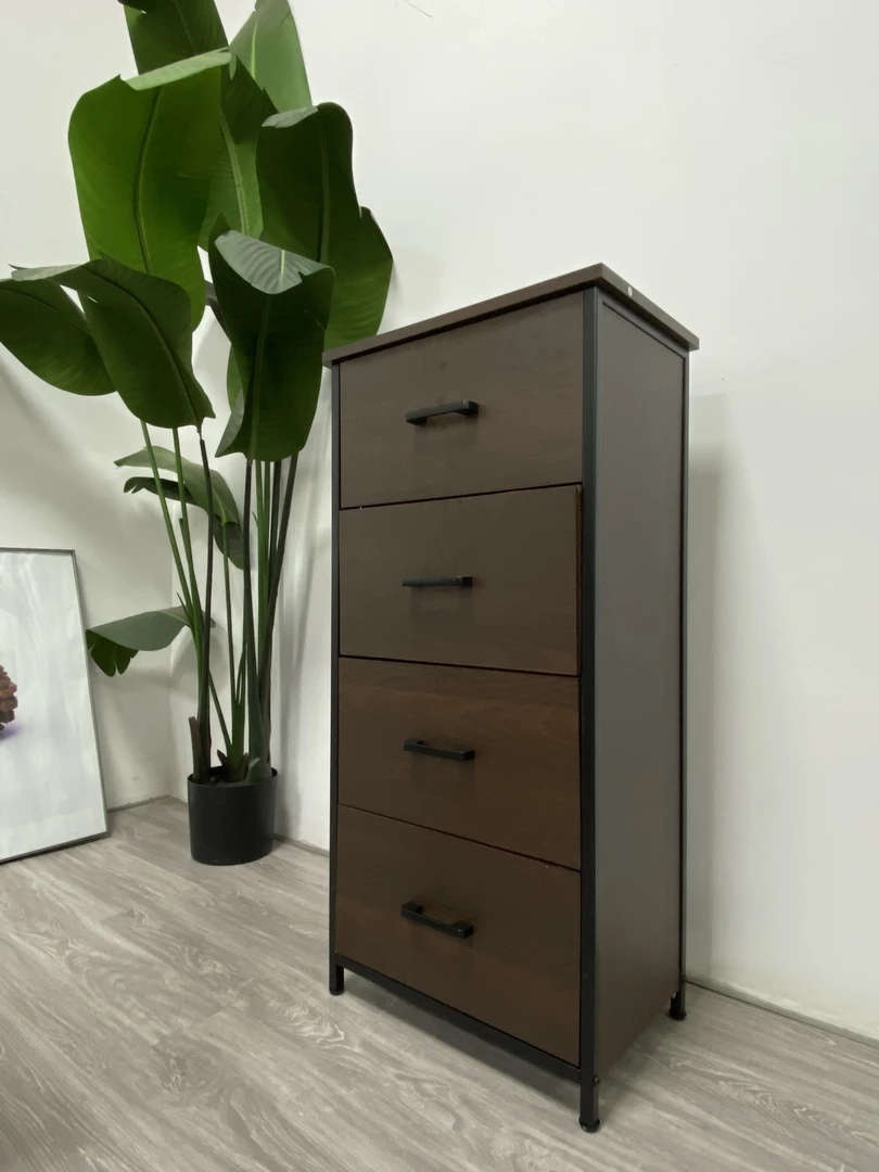 布艺抽屉式收纳柜子复古收纳柜45*30*95cm清仓尾货