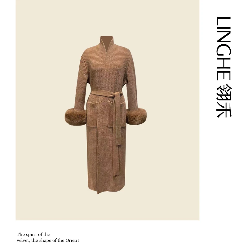 翎禾LINGHE「皎白织语 」-秋冬季保暖气质长袖