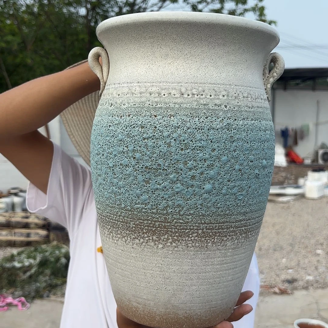 花盆紫砂蓝泡泡耳口径20高度32