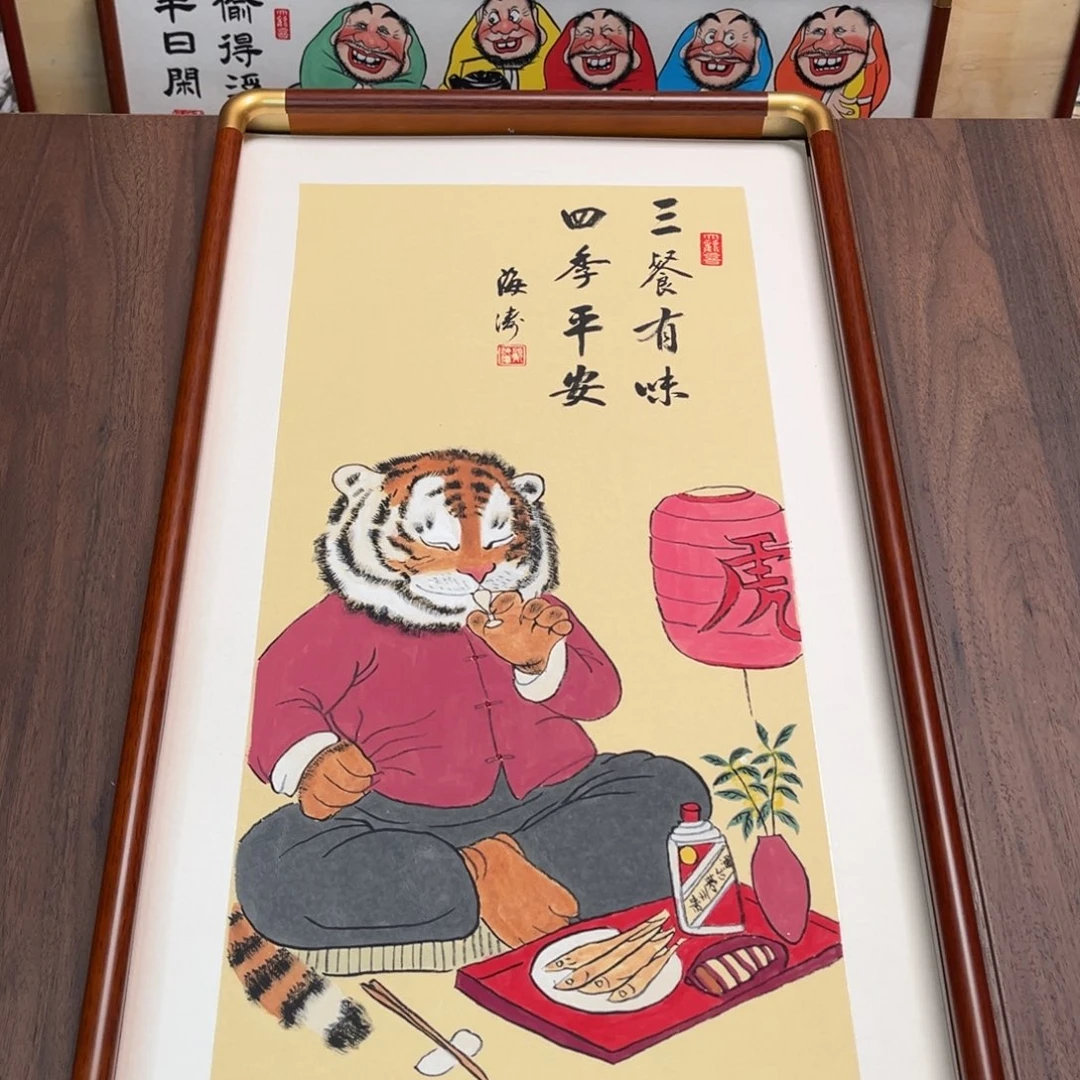 国画纯手绘禅意画作品