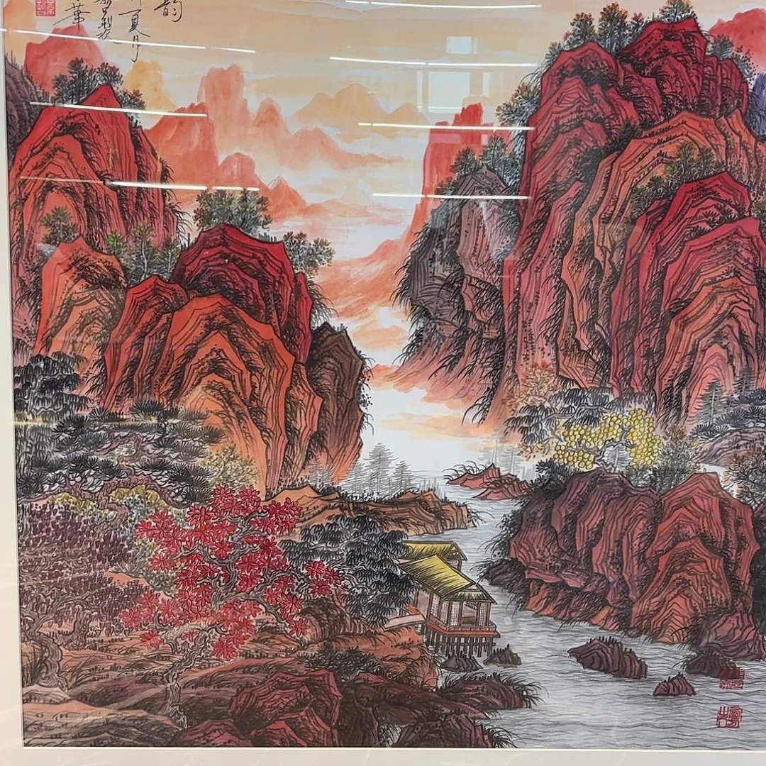 用***7有机玻璃精品书画作品欣赏