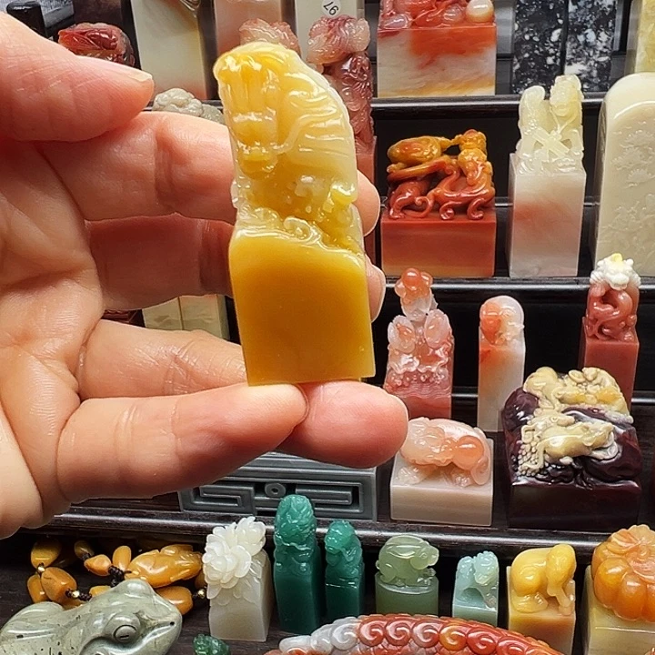 寿山石印石寿山石手工雕刻