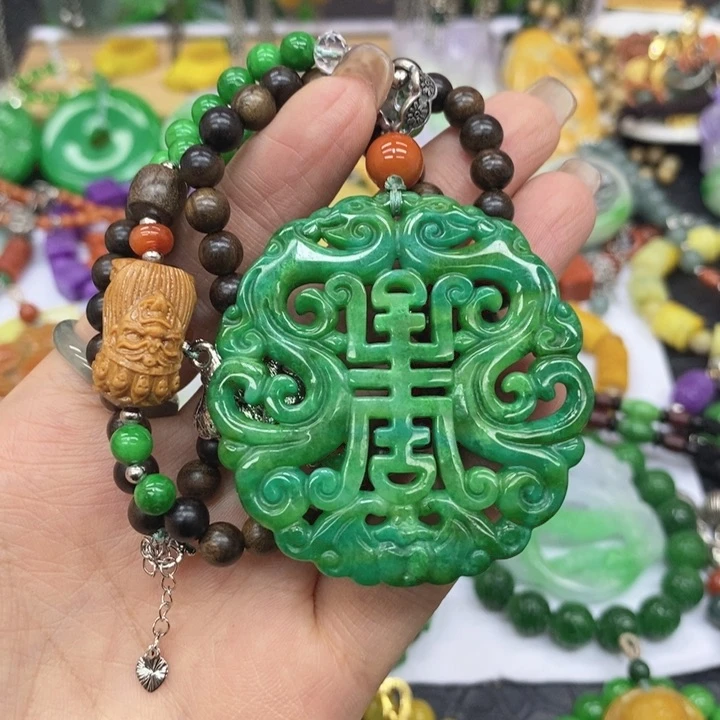 翡翠未镶嵌颈饰F****y项链30