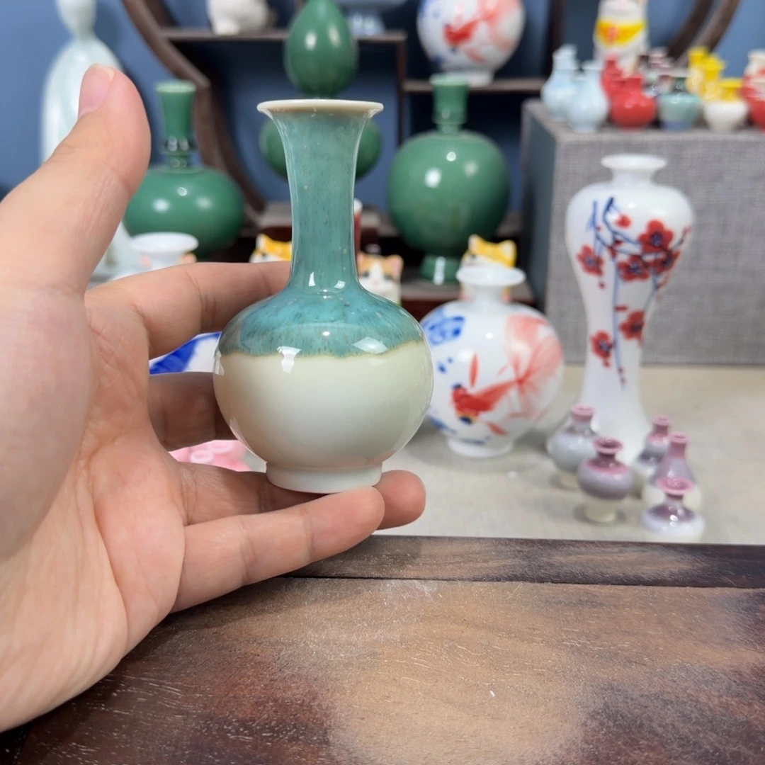 陶瓷手工小花器摆件