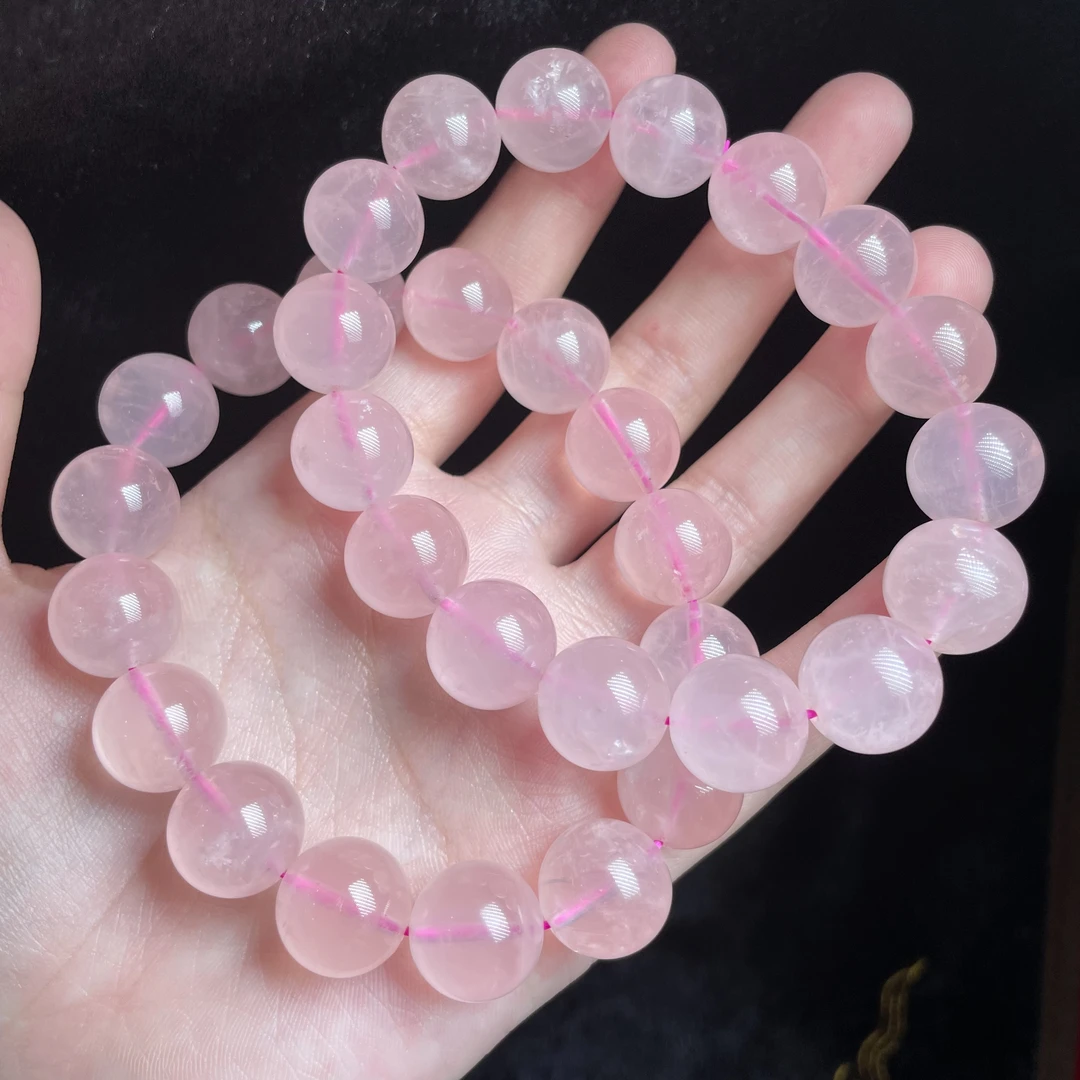 【玉总珠宝】粉晶手串-约13mm 多样性发一 CAN2800094