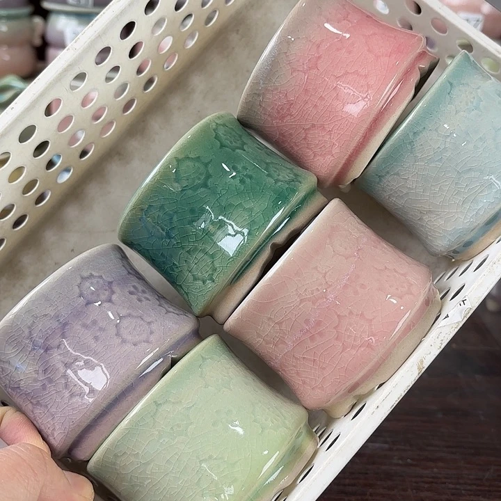 红陶量货/口高深浅搭配发6个