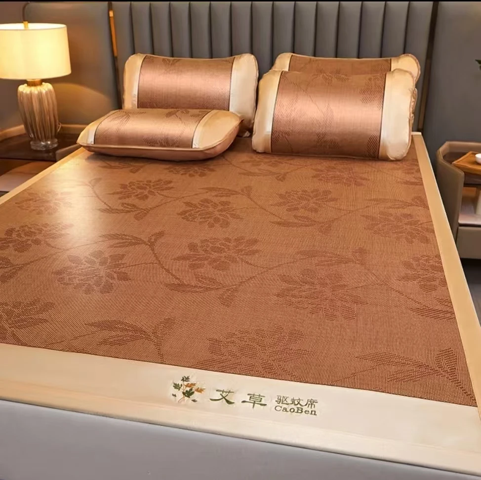 【大尺寸 统一价】三件套凉席藤席1.8米2米夏季家用床可折叠车载席