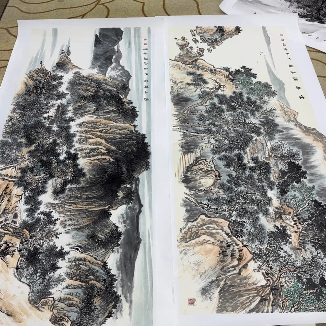 国画羽*隋胜利小六山水