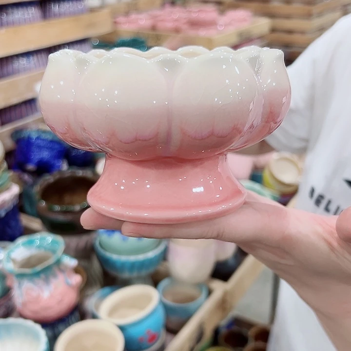 有孔,满10元发货多肉陶瓷花盆