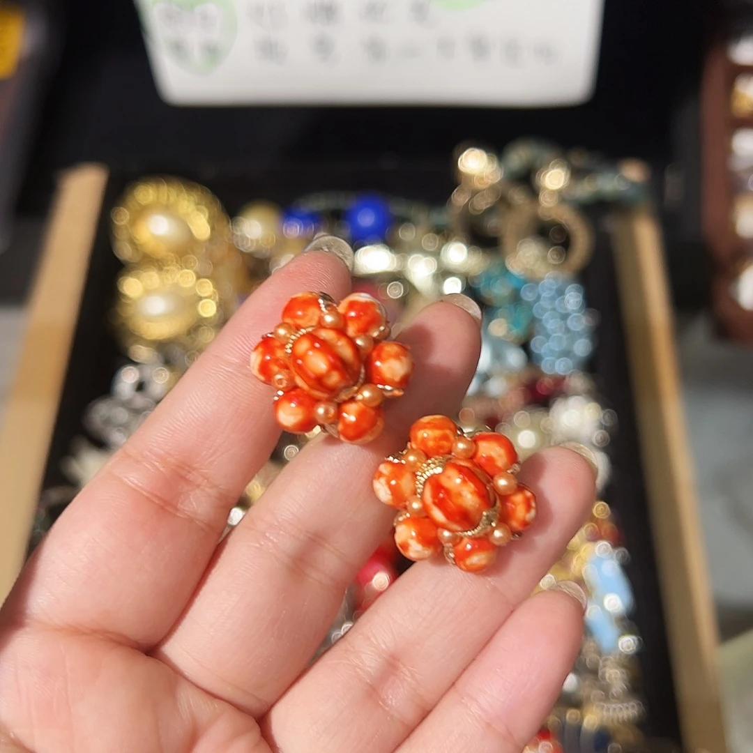 纯铜合成碳硅石耳夹 不退换
