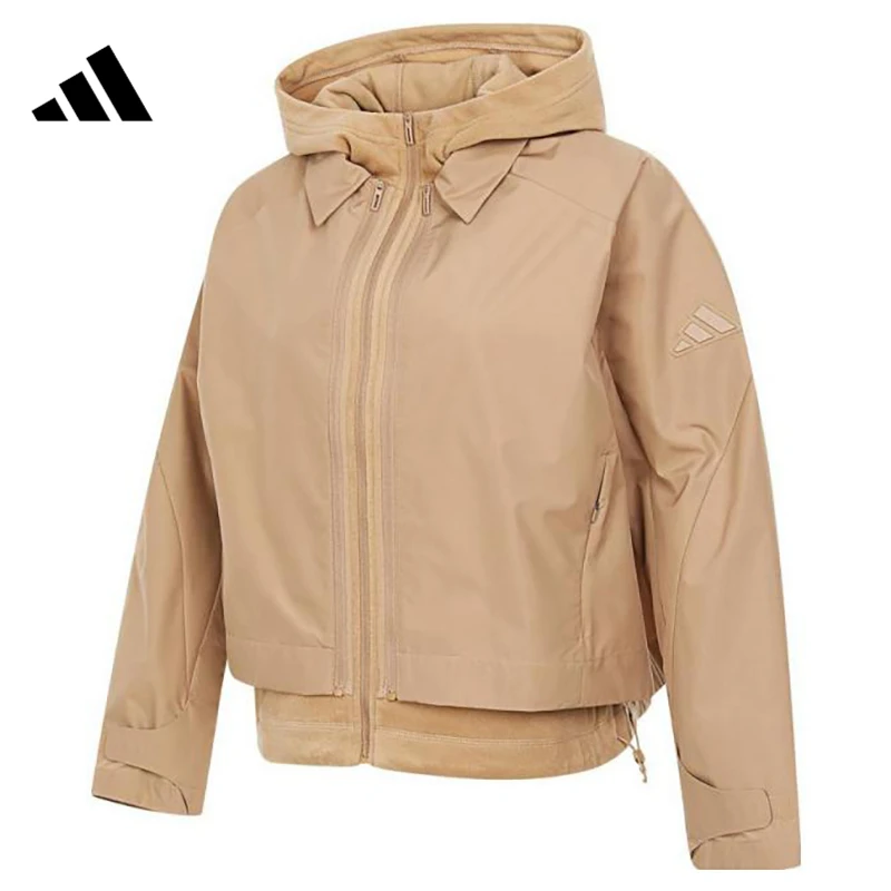 adidas阿迪达斯【西】女子运动休闲夹克外套JM8856