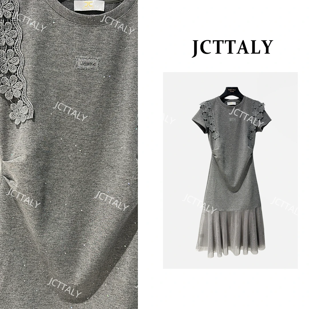 【宠粉价】气质名媛长裙夏季镂空短袖连衣裙国风优雅气质JC-A3899