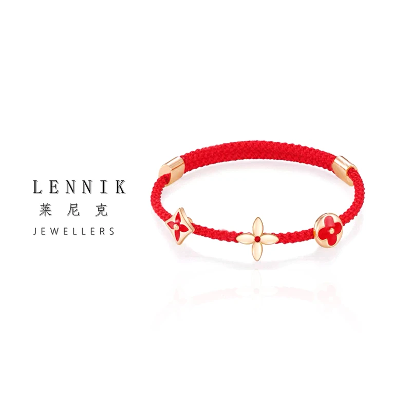 lennik-新中式老花红绳手链