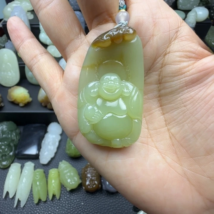 和田玉未镶嵌挂件