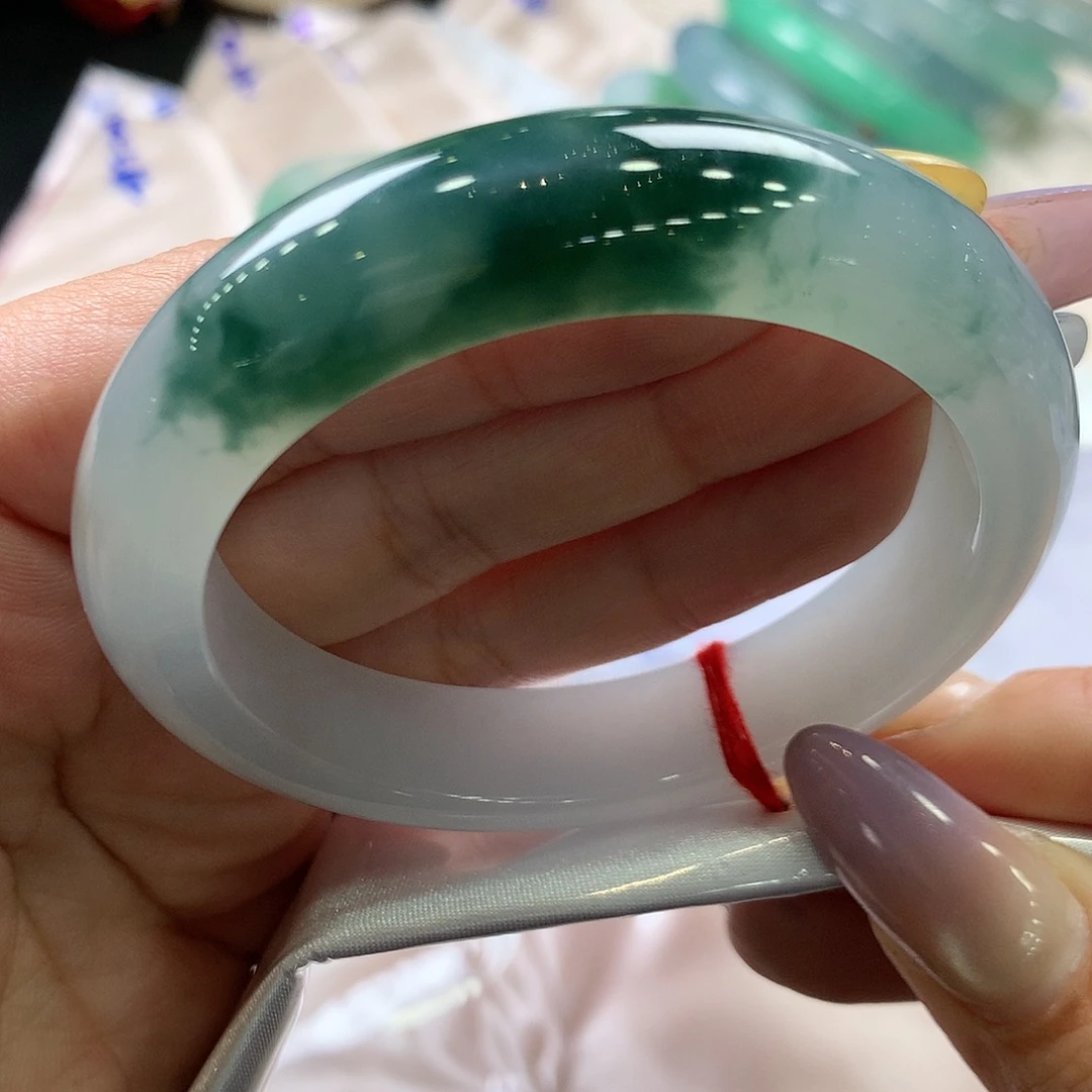 翡翠未镶嵌手镯54.4正