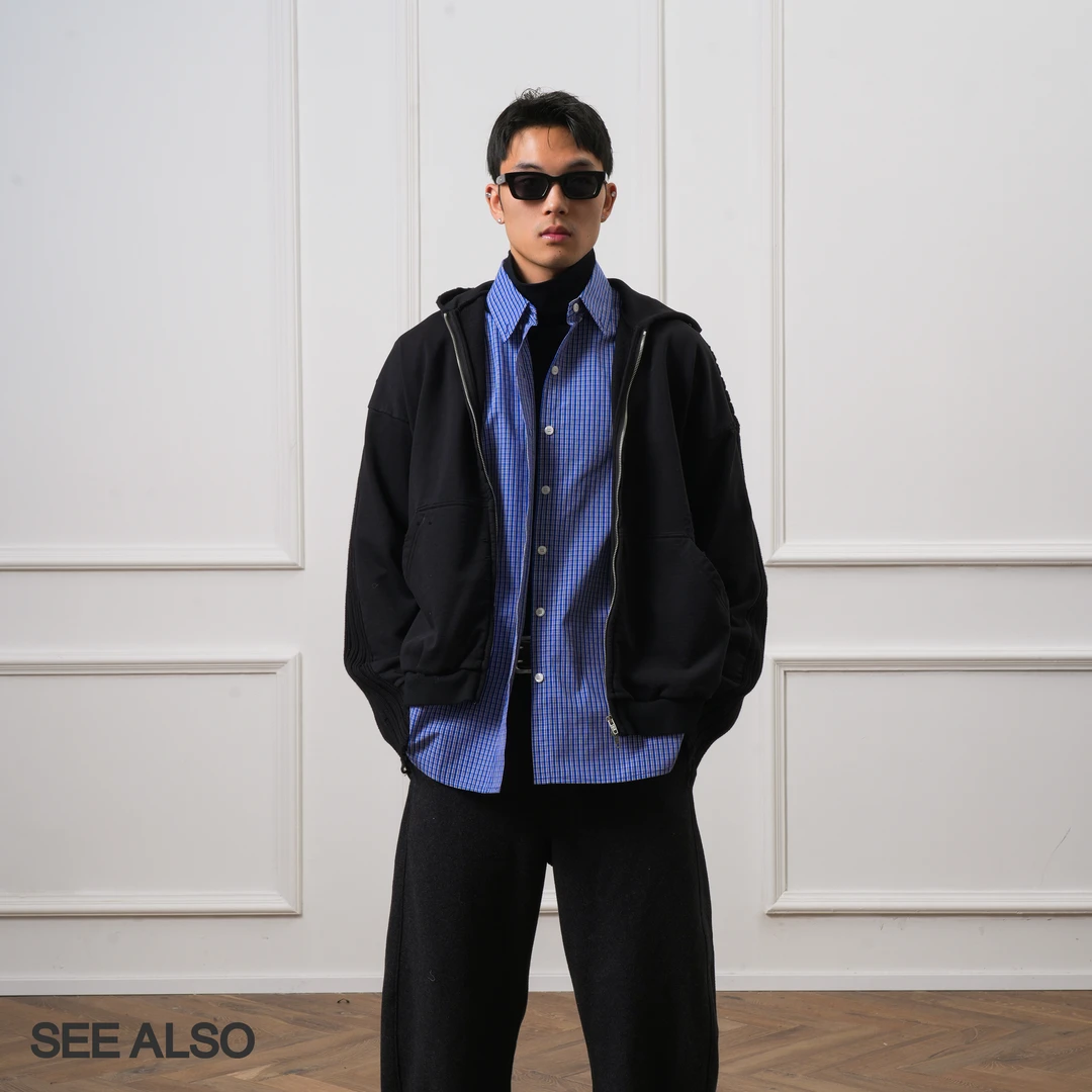 SEE ALSO【巴味解构毛衣】针织拼毛织设计感保暖百搭连帽外套LD4422