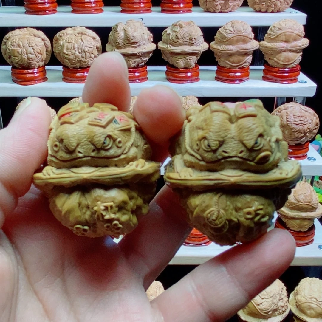 核桃把件灯*爸单面麻将金蟾