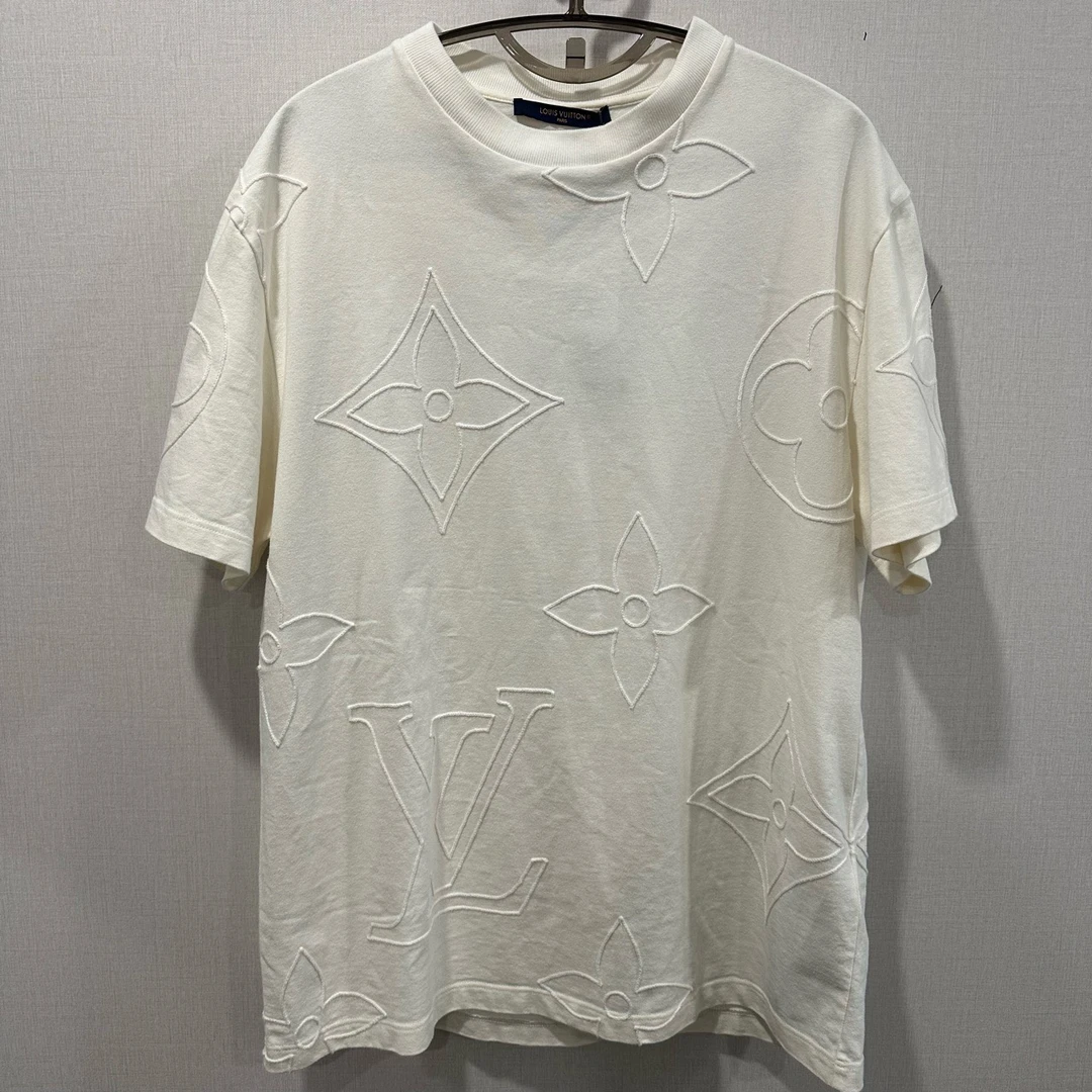 未使用 LouisVuitton/路易威登 白色三花短袖 尺码XL 11173
