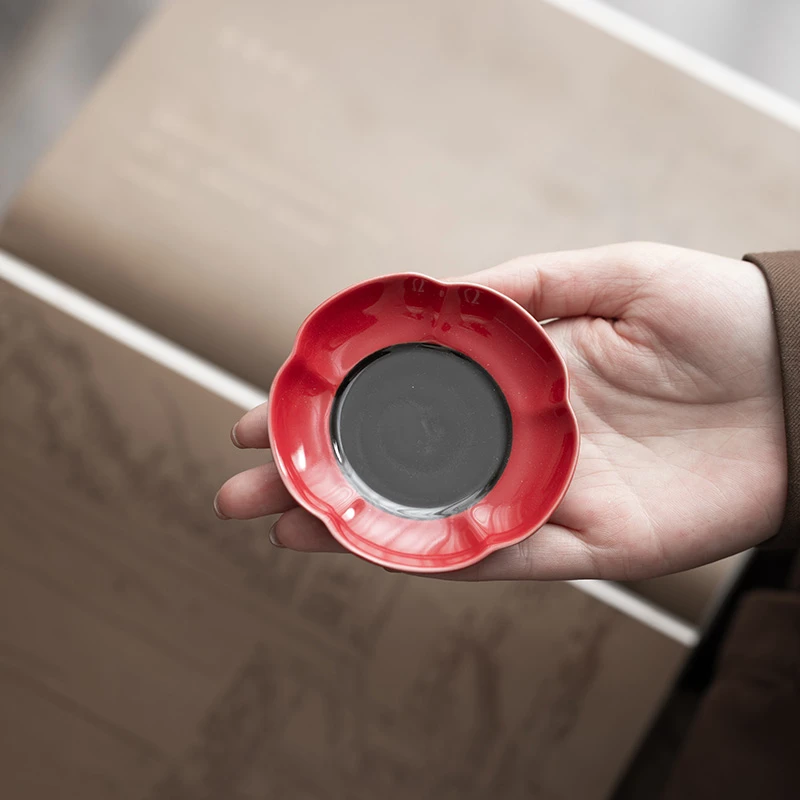 宜物宜心 莲花中式茶艺陶瓷茶杯垫托茶垫隔热垫茶道功夫茶具配件