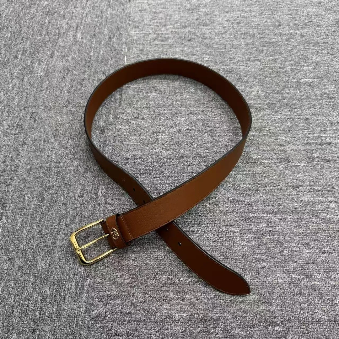 99新 GUCCI/古驰 纯色腰带/95cm/19168