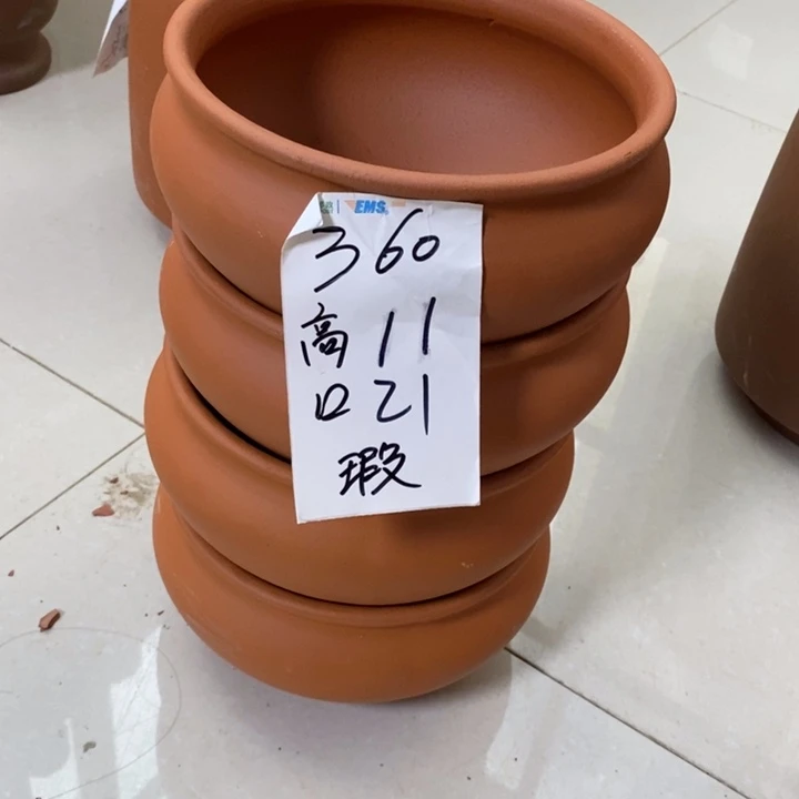 粗陶红陶绿植花盆360
