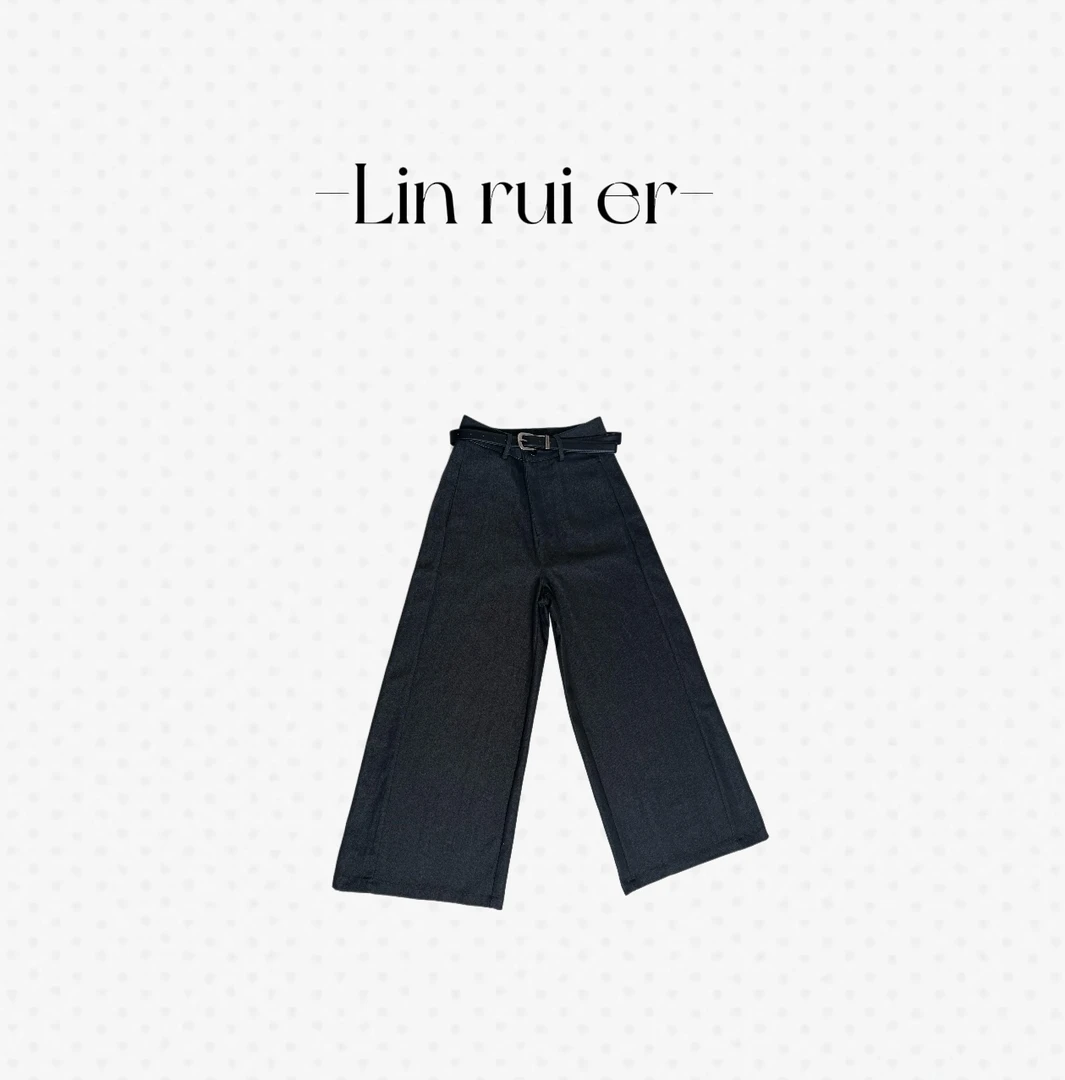 高腰阔腿牛仔裤【no】退【no】换断码【清】