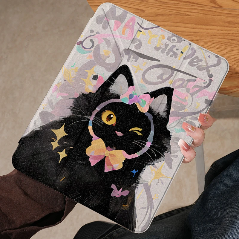 适用苹果ipad保护套HUAWEI平板3+Y折保护壳小米567红米Pro联想