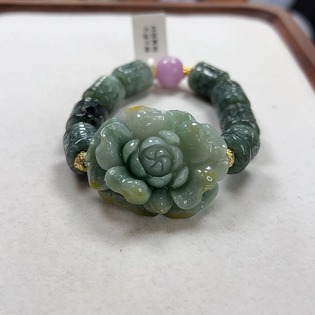 翡翠未镶嵌手链手牌