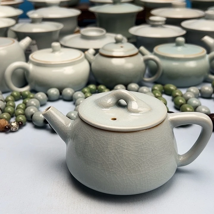 杯仿古月白釉石瓢壶原矿原釉原产地