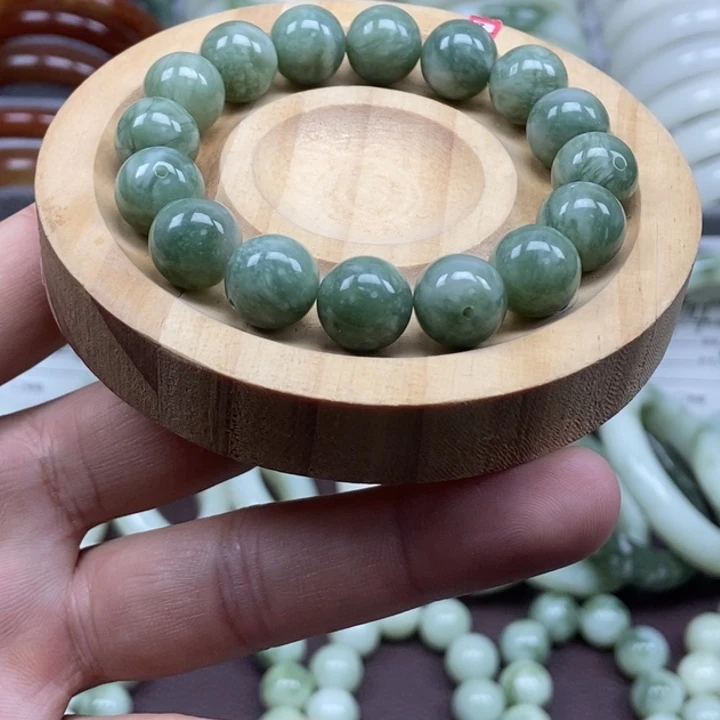 蛇纹石玉未镶嵌手链