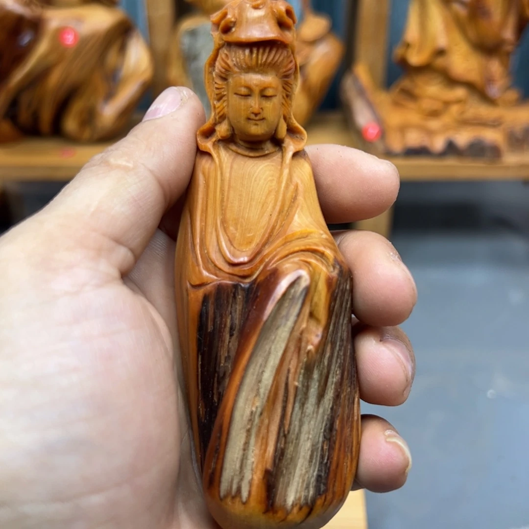 风***由木崖柏木摆件手把件