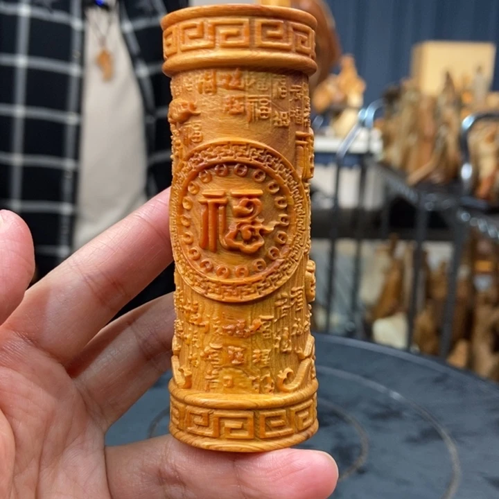 柏木（崖柏）手把件百福