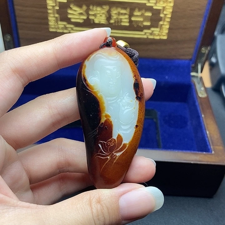 和田玉未镶嵌挂件庸***之N