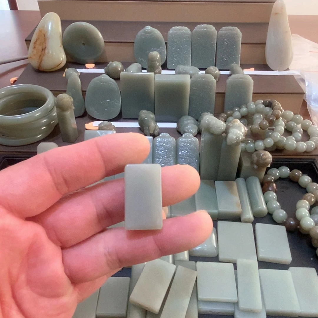 和田玉颈饰未镶嵌祥*云33