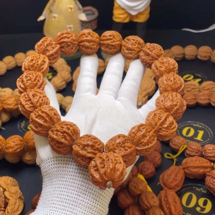 狼***因手串文玩核桃京八棱