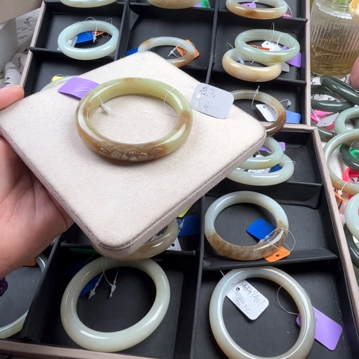 未镶嵌手镯和田玉玲珑美镯58.3