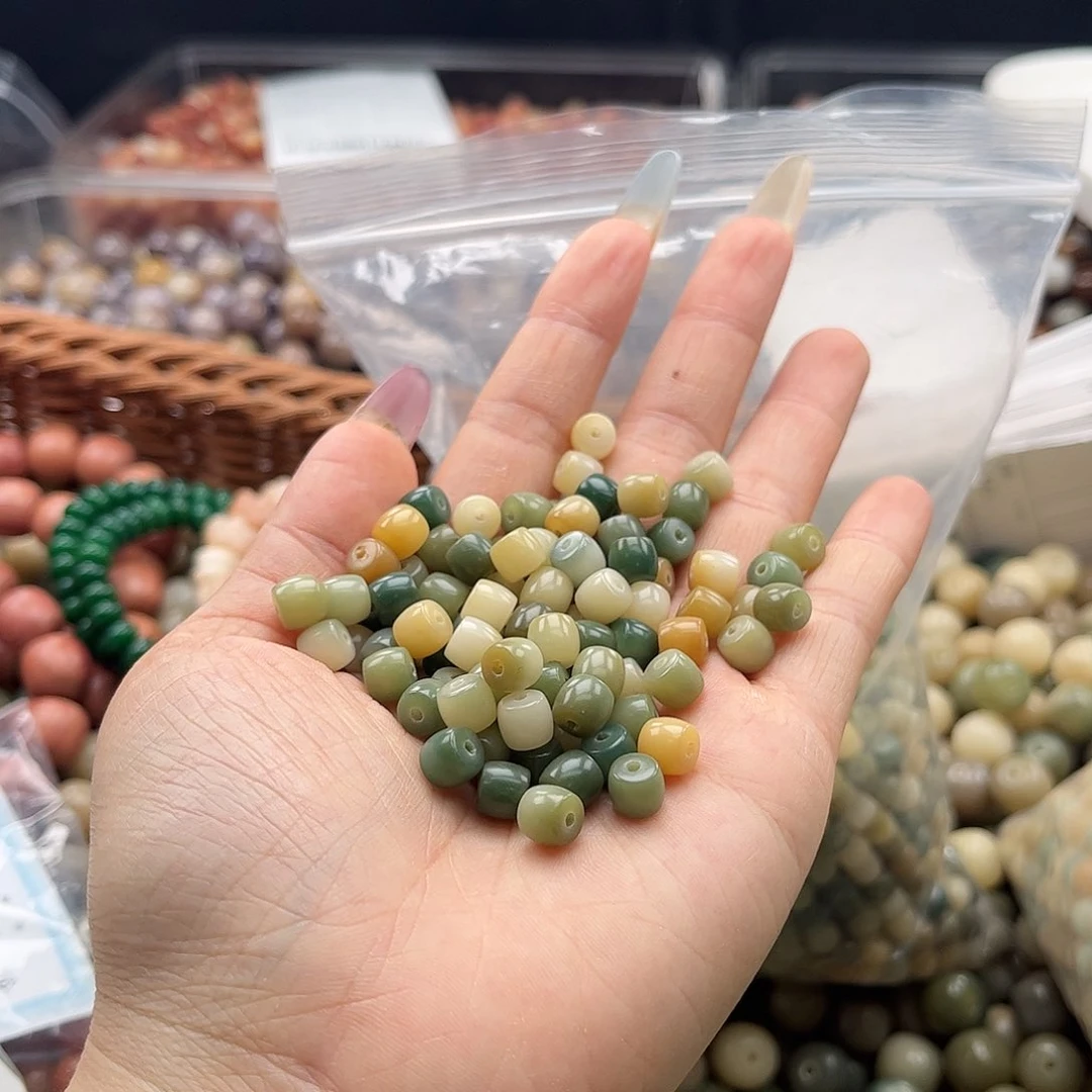 白玉菩提吊坠q7mm/100+10颗直切
