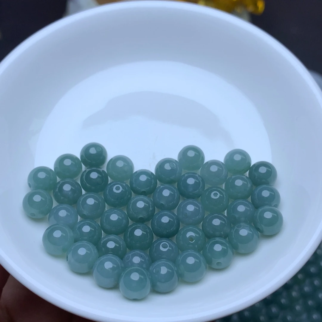 【闪购商品】翡翠手链未镶嵌卡8冰蓝水20个