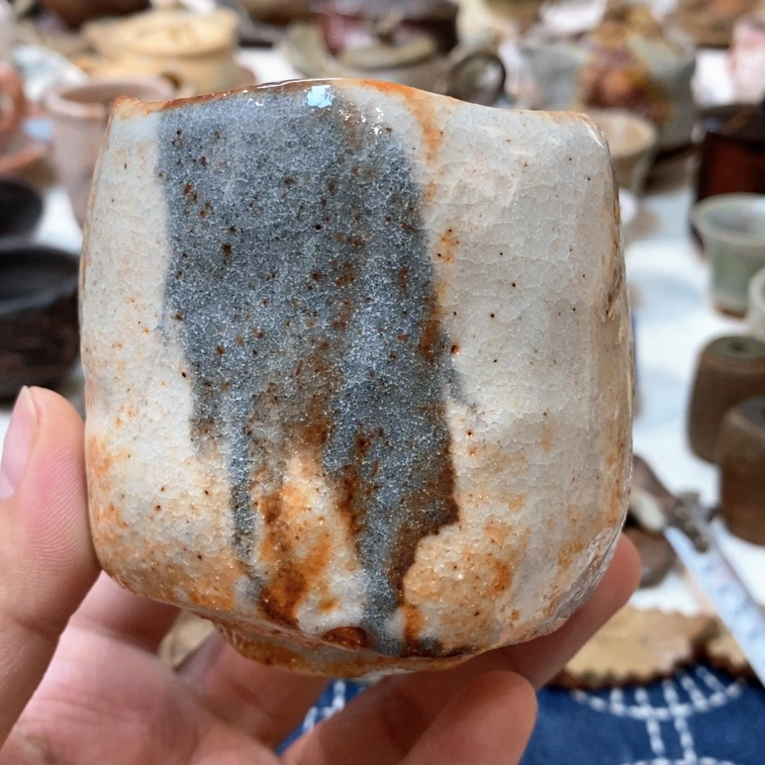 柴烧侘寂粗陶茶具