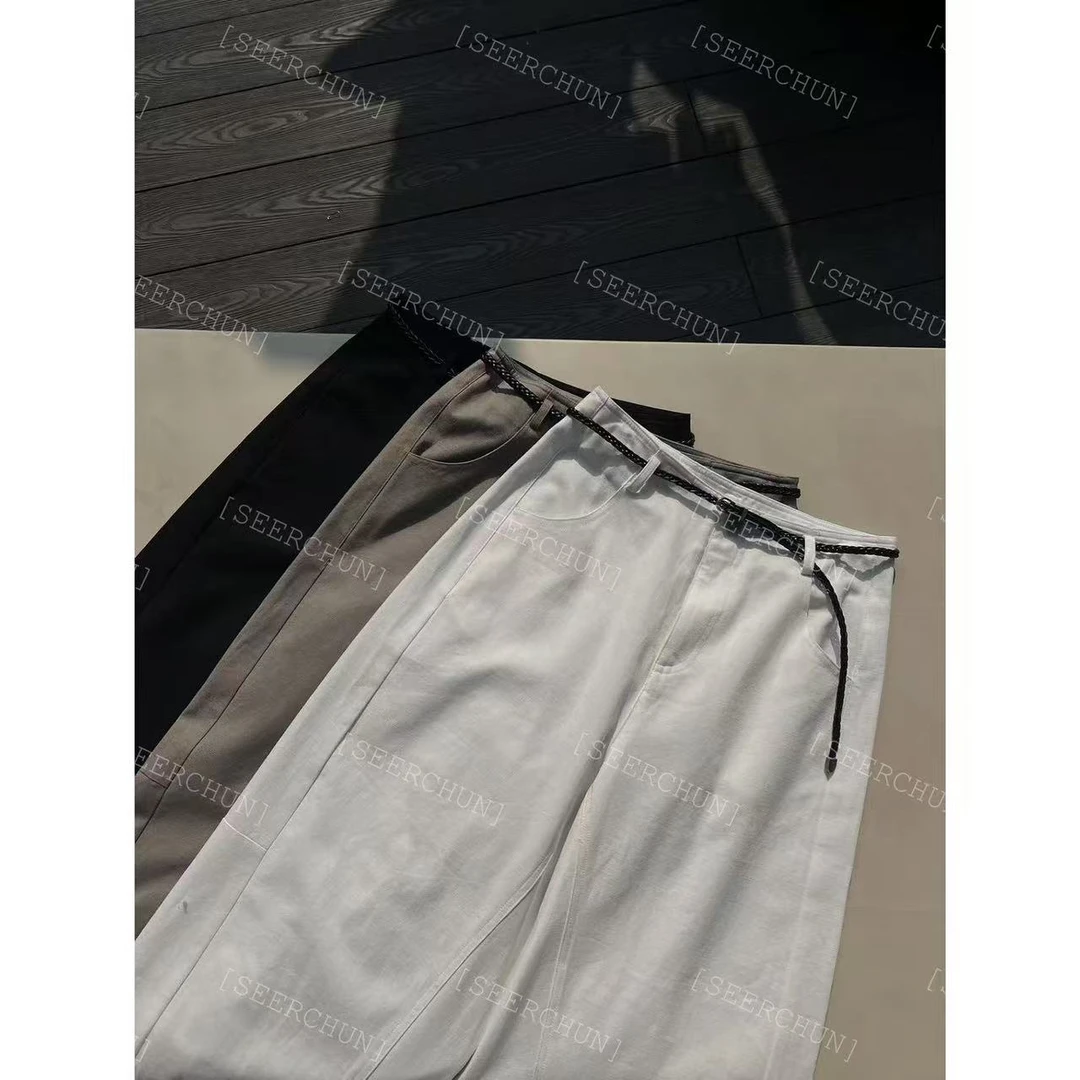 【纯纯女装】SEER CHUN高品质极简弯刀九分裤 51398